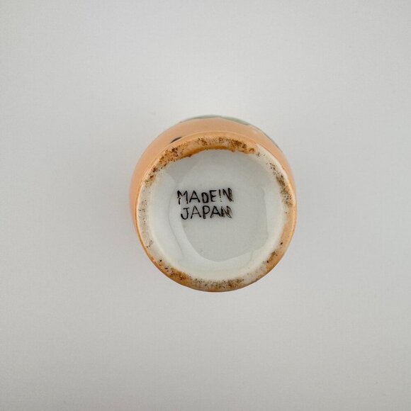 Vintage Lusterware Vase Hand Painted Made In Japan Flower Floral Design - Picture 4 of 9